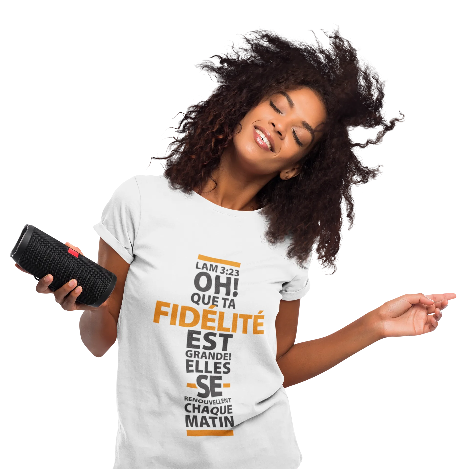 T-shirt Jelotia – “Oh ! Que ta fidélité est grande !” T-shirt Jelotia – “Oh ! Que ta fidélité est grande !”