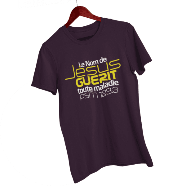 T-Shirt - "Le nom de JESUS guérit toute maladie" - Jelotia