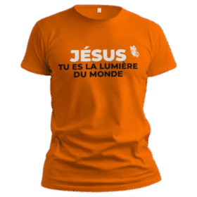T-shirt–"Jésus, tu es la lumière du monde"–Marya ADE x Jelotia®