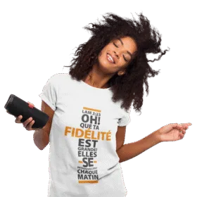 T-shirt Jelotia – “Oh ! Que ta fidélité est grande !”
